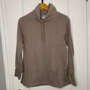 RBX brown long‎ sleeve hoodie with thumb holes